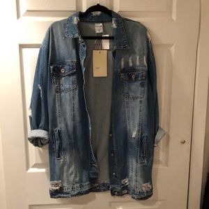 LF oversized denim jacket NWT